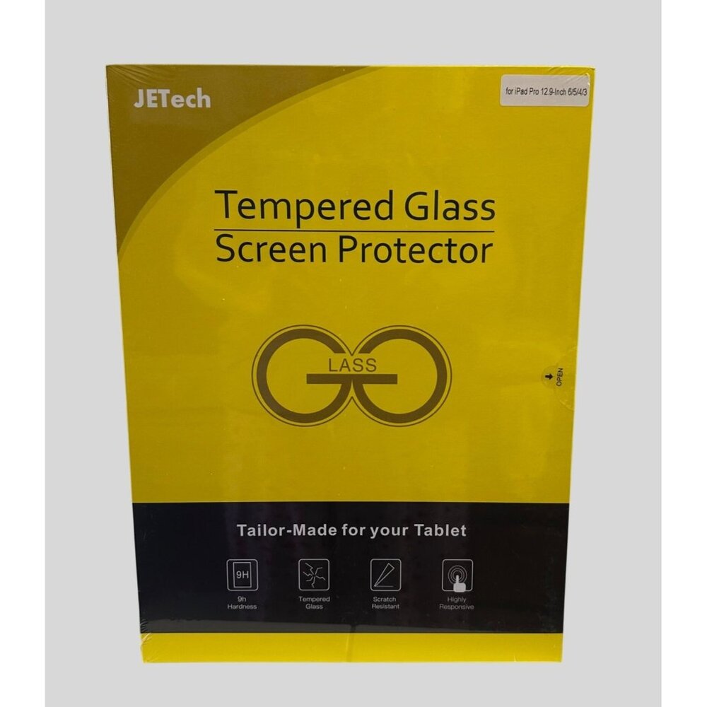 JETech Tempered Glass Screen Protector For iPad Pro 12.9 Inch 6th/5th/4th NWB